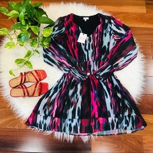 New🌿Watercolor Smocked Waist Dress